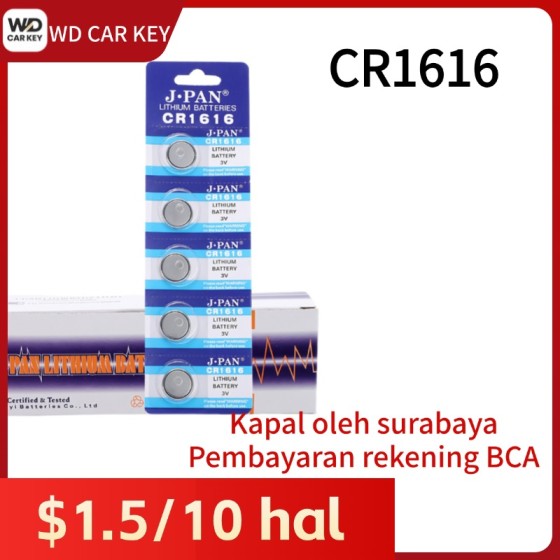 10PCS/BOX Battery CR1616